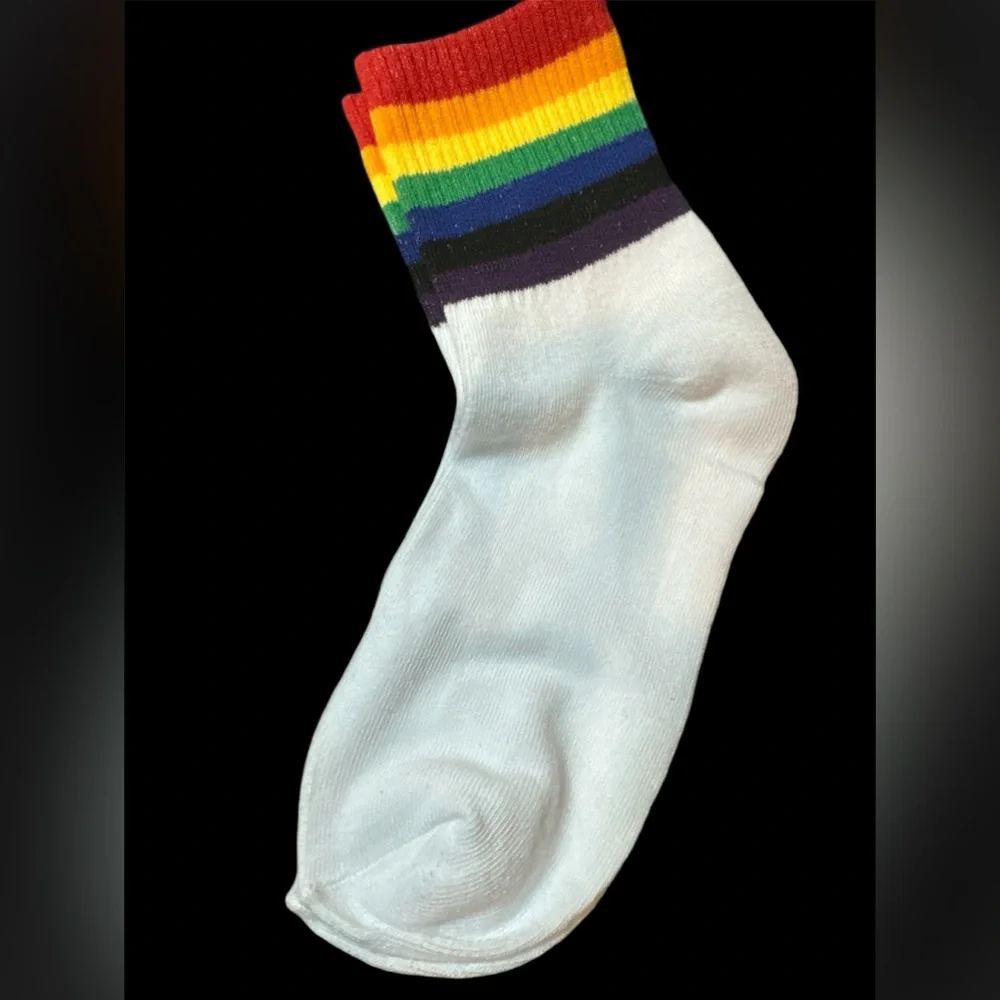 Colorful Striped Ankle Socks NEW (3 Pair) - Picture 3 of 8